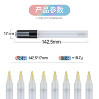 Marqueurs vides rechargeables de 3mm Stylo à peinture vide Marqueurs pour graffitis Marqueurs acryliques Pointe ronde/biseautée pour coloriage de peinture