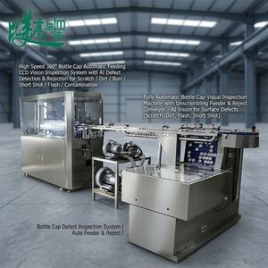 Máquina de Inspección Visual CCD Automática para Alimentación de Tapas de Botellas, Detección de Rayones, Suciedad, Cortocircuitos y Defectos de Destello - Product Image 2