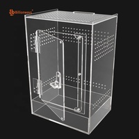 Boîte d'habitat de crabe ermite à verrouillage sécurisé personnalisé Conteneur Arthropodes Isopodes Beetle Habitat Enceinte pour micro portable