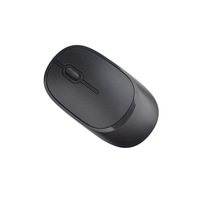 Mouse nirkabel Laptop kantor rumah, desain ergonomis hitam putih 2.4G harga murah
