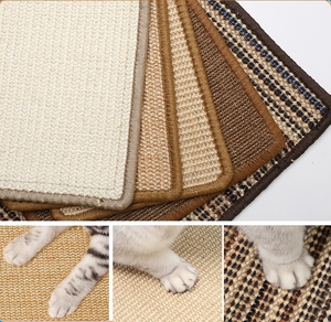 Meilleures ventes : Canapé pour chat classique en bois, multifonction, avec tapis à gratter en sisal naturel et lit de repos avec protection - Product Image 4