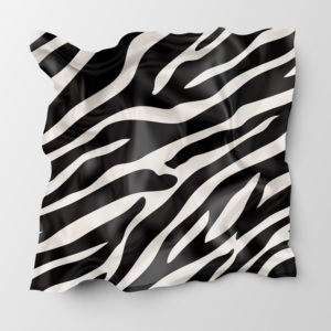 Wf Tùy Chỉnh In 85gsm <span class=keywords><strong>Polyester</strong></span> Satin Lụa Vải Ngựa Vằn Sọc Thiết Kế Cho Phụ Nữ Của Evening Dresses Đồ Ngủ Scarfs Cô Gái - Product Image 3