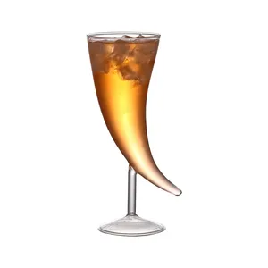 1 pièce <span class=keywords><strong>Verre</strong></span> à cocktail sur pied de 250 ml, <span class=keywords><strong>Verre</strong></span> à vin de forme lune, <span class=keywords><strong>Verre</strong></span> à personnalité fumé et design unique - Product Image 6