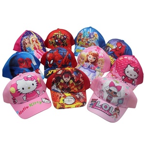 Topi Bisbol Hello Kitty Anak-anak Motif Laba-laba Kucing Kartun Topi Duckbill Anime Peripheral Grid - Product Image 1