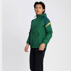 เสื้อแจ็คเก็ตออกกำลังกายแบบซิปเต็มตัวสำหรับผู้ชาย ปี 2024/2025  แบบสองชั้น กันลมและกันน้ำ สำหรับเล่นฟุตบอล พร้อมบริการ OEM - Product Image 6