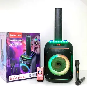 Enceinte portable de fête DJ J.B.L 2026 pour l'extérieur avec caisson de basses 80W, éclairage LED RVB, microphone BT, vente chaude SZ803 - Product Image 3