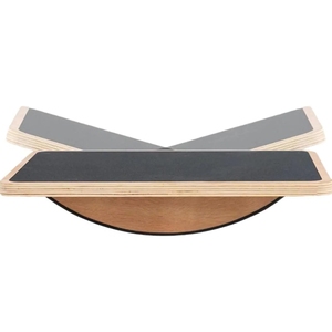 Professional Core Strength <strong>Workout</strong> <strong>Twisting</strong> <strong>Boards</strong> Non-Slip Square Fitness Equipment Basics Wood Wobble Balance <strong>Board</strong> - Product Image 2