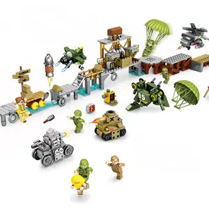 प्लास्टिक धातु स्लग सैन्य विधानसभा छोटे कणों बच्चों के शैक्षिक बिल्डिंग ब्लॉक खिलौने SY1620