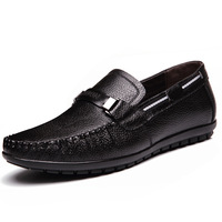 Mocassins souples pour hommes Chaussures de conduite grande taille en cuir véritable Bateaux Mocassins pour hommes
