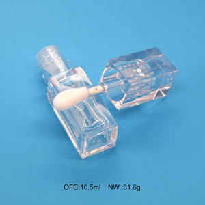 Tubo cuadrado minimalista con cepillo grande y mango grueso para labios Glaze Lip Mud Lipstick Corrector Liquid Blush Refill - Product Image 5