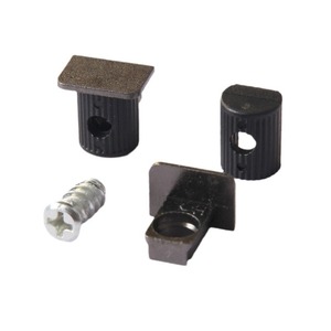 Three In One <b>Shelving</b> Support 10cm Rectangular Gunmetal Zinc Alloy Durable Indoor Cabinet Wardrobe Connector - Product Image 4