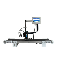 Impresora de Inyección de Tinta TIJ en Línea Multilingüe, Máquina de Codificación Digital de Fecha de Caducidad y Número de Lote con Mesa Transportadora