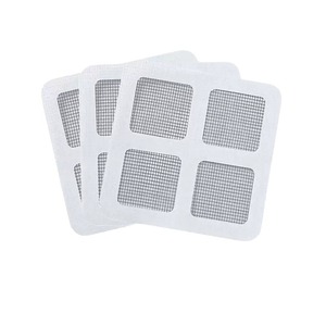 Adhesivo desechable para desagüe de piso, 10x10cm, filtro de fibra antiobstrucción para cocina, baño y aseo - Product Image 5