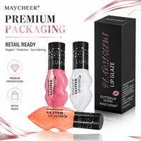 Stock disponible, 6 couleurs, brillant, pailleté, haute brillance, hydratant, prix de gros, approvisionnement en vrac, marque privée, maquillage pour les lèvres professionnel, gloss à lèvres