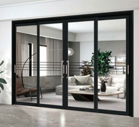 Excellente porte coulissante en verre de glissière de patio de balcon en aluminium cassable de preuve saine