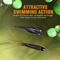 Leurre souple imprimé en PVC haute performance 1,6 g, type Shad Minnow, pour la pêche au crappie, au walleye, à la truite et au black-bass en rivière et en lac