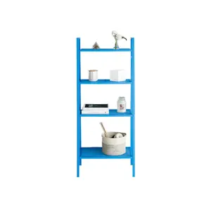 Estante do mercado b leiter escada estante 4-tier é composto de 4 camadas, de modo que você pode usar o espaço eficiente