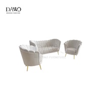 Ensemble de canapés modernes en velours rose pour événements de mariage, deux places, meubles rembourrés durables avec pieds dorés pour salon et chambre à coucher