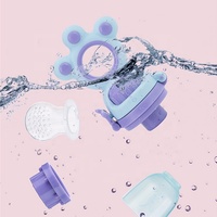 Siliconen Roze Baby Fruit Poot Fopspeen Bijtring Feeder Fopspeen Bpa Gratis