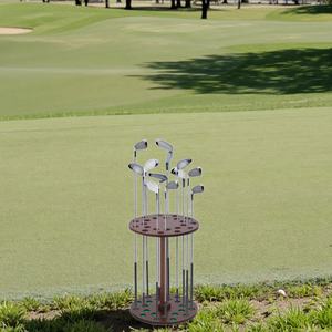 Expositor y Soporte de Almacenamiento para Palos de Golf de Madera/Bambú, Resistente, Duradero, Ecológico, Lacado, con Impresión de Logotipo Personalizado, Venta al Por Mayor - Product Image 5