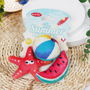 Kit de surf estival pour chat, jouets à mâcher de dessin animé avec herbe à chat pour le nettoyage des dents, jouets interactifs pour animaux de compagnie - Product Image 3