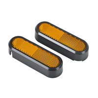 Aksesori Skuter Listrik Cangkang Reflektif untuk Xiaomi Mi5 Penutup Dekoratif Pengaman Roda Belakang Eksklusif Bagian Lampu Peringatan Kuning