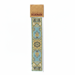 Oro color turquesa miniatura alfombra diseñado turco tejido marcador - Product Image 2
