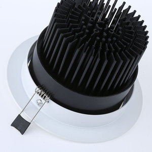 Lámpara de Techo LED Empotrada Comercial, Iluminación Interior sin Marco, Alimentación CA, Aluminio, 4100K, Negro, Garantía de 3 Años, CRI 90 - Product Image 4