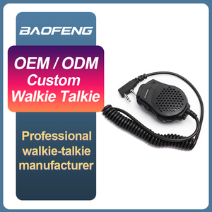 Micrófono de Mano OEM <span class=keywords><strong>Baofeng</strong></span> con Doble PTT y Altavoz para <span class=keywords><strong>Walkie</strong></span> <span class=keywords><strong>Talkie</strong></span> de Doble Transmisión con Puerto K, Personalizado - Product Image 1