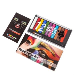 Queens Factory Kit <span class=keywords><strong>de</strong></span> <span class=keywords><strong>palette</strong></span> <span class=keywords><strong>de</strong></span> peinture corporelle à base d'huile 12 couleurs <span class=keywords><strong>de</strong></span> haute qualité <span class=keywords><strong>Palette</strong></span> <span class=keywords><strong>de</strong></span> peinture pour le visage arc-en-ciel pour enfants - Product Image 1
