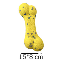 Jouet à mâcher pour chien en forme d'os à bulles, en ETPU, durable, léger, hautement élastique, résistant aux déchirures, écologique, non toxique, de petite taille