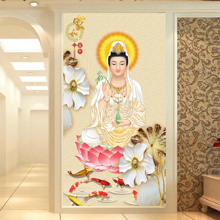 5D DIY Buda diamante pintura religión pintura pared lienzo arte pintura para decoración del hogar taladro completo punto de cruz kits de diamantes