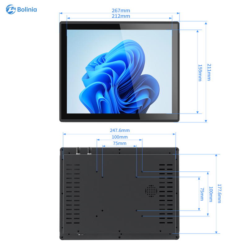 Industrial Open Frame 11.6inch Touch Screen Monitor VESA Wall Mount IP65 Waterproof Stock Compatible Wind Linux/Android Panel PC