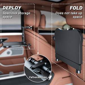 Bakre Sadebord Til Bil Réglable Stable Auto Banquette Arrière Plateaux Alimentaires Bureau pour Passager Arrière Road Trip Manger & Travail - Product Image 4