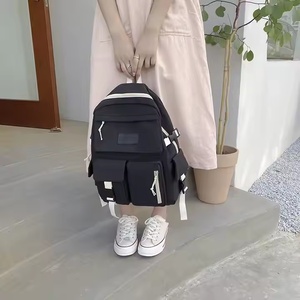 Unisex <b>Large</b> Capacity Casual <b>Rucksack</b> Multi-Functionality Junior Bag of Multi-Colour Waterproof Nylon Lining for Students - Product Image 2