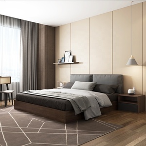 Ensemble de mobilier pour chambre <span class=keywords><strong>d</strong></span>'hôtel de luxe, style moderne, lits simples, king, reine, doubles, mélamine pour appartements, <span class=keywords><strong>chambres</strong></span> <span class=keywords><strong>d</strong></span>'hôtel bon marché - Product Image 5