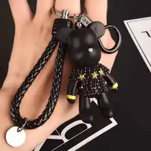 2022 סגנונות חדשים Creative ריינסטון דוב רכב Keychain/תיק תליון/קידום מכירות מתנות