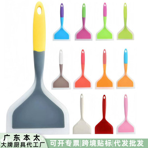 Silicone Spatula <b>Set</b> 2 Pieces Heat Resistant Non Stick Cooking <b>Tool</b> For Pancakes Stir Fry Kitchen Use - Product Image 4