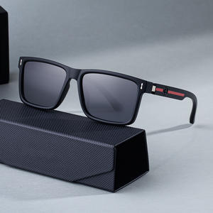 Lunettes de soleil carrées pour homme Zx-8949, monture noire, verres PC, protection UV400, lunettes de soleil d'extérieur avec boîte - Product Image 5