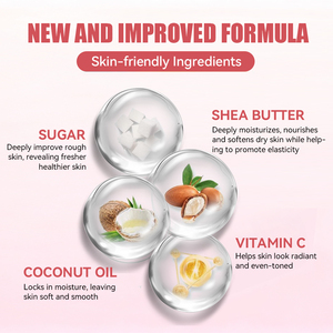 Exfoliante Corporal Vegano Orgánico de Marca Propia con Cúrcuma, Manteca de Karité y Vitamina C, Hidrata Profundamente - Product Image 4