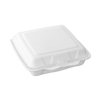 Contenedor de Alimentos de Espuma PP para Llevar, Alto Aislamiento, Multifuncional, Tapa Abatible, Caja Ecológica para Llevar, Alternativa a la Caja de Almuerzo de Espuma PS