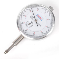 Indicateur à cadran 0-10 mm 0,01 mm, jauge de test mécanique à cadran avec oreilles de fixation, instrument de mesure de précision