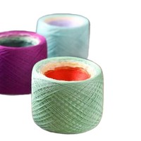Fil à tricoter Cake 300g – Coton fantaisie dégradé, mohair long teint par segments pour châles féériques et robes de princesse tricotées à la main