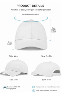 Casquettes de baseball LED 6 panneaux 2026 en promotion – 100 % polyester, vierges, lumineuses, colorées, pour le sport et les performances hip-hop - Product Image 5