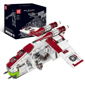 Kalıp kral 21066 yıldız serisi cumhuriyeti Gunboat yıldızstellar LAAT-I hava uçağı savaş montaj modeli Set MOC yaratıcı yapı taşları