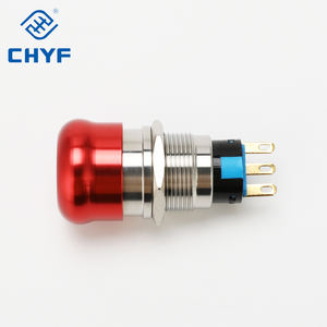 Chyf 16/19/22มม. สวิตช์ปุ่มหยุดฉุกเฉินโลหะสวิทช์หมุนหัวเห็ดกันน้ำสแตนเลส - Product Image 5