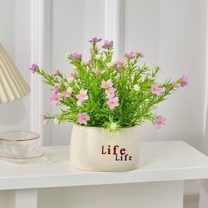 Fleurs artificielles Kch, fleurs séchées mélangées, 20 cm, style nordique réaliste, décoration de bureau, ornement pour la maison - Product Image 3