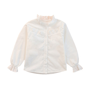 Blouse blanche prête-à-porter de créateur pour filles et enfants, idéale pour les fêtes, vente en gros en ligne, fabricant chinois - Product Image 4