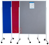 Écran de séparation de pièce en tissu souple portable moderne pliable panneaux de séparation mobiles pour bureau et entrepôt