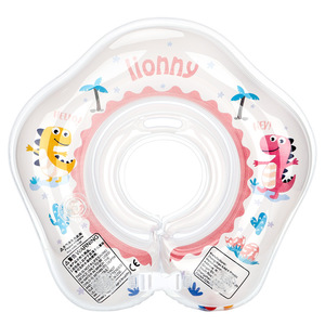 Lionny Infant <b>Inflatable</b> Neck Ring Cartoon <b>Dinosaur</b> Design For Swimming Pool Use Child Safety Floatation Aid - Product Image 1